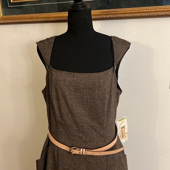 Evan Picone Fully Lined Plaid Midi w/pockets, Sz. 14. - Picture 2 of 16